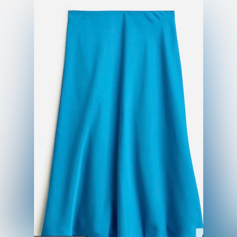 J Crew Satin Blue Women's Skirt